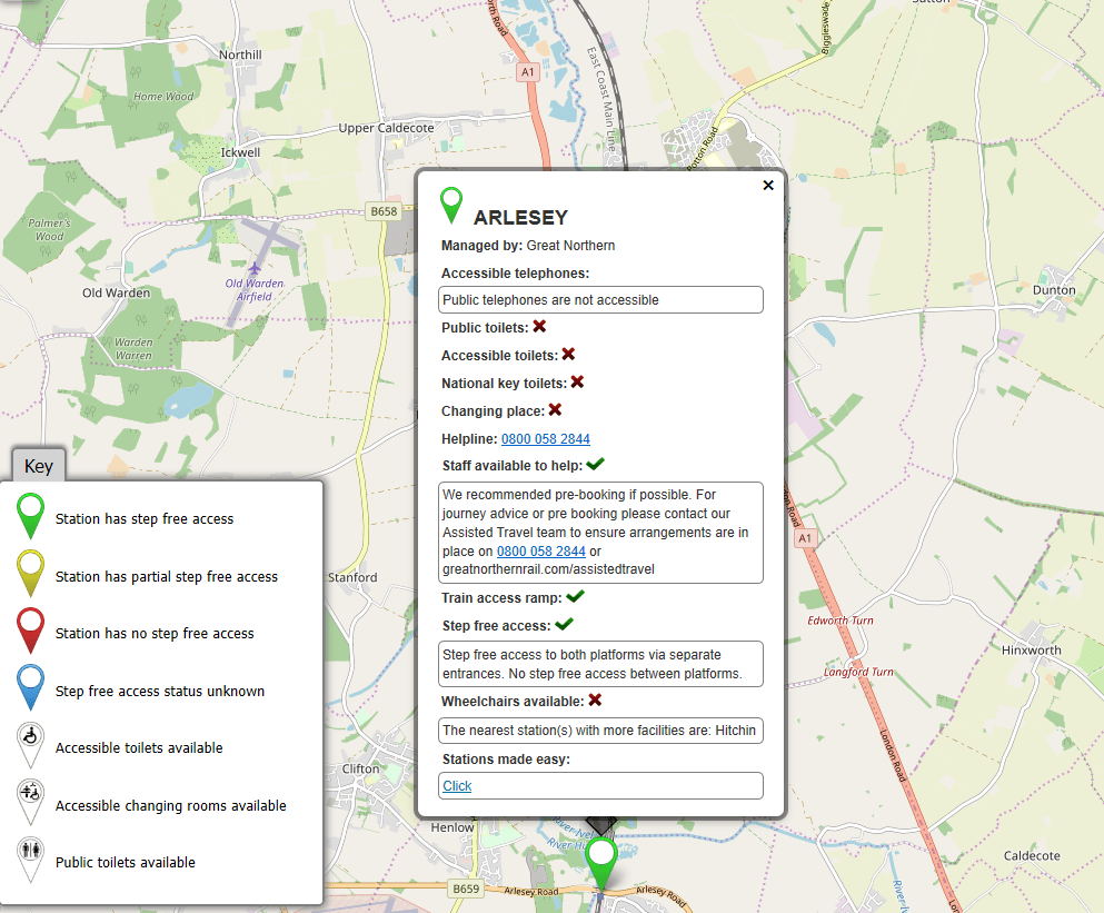 Arlesey Fab Map Description