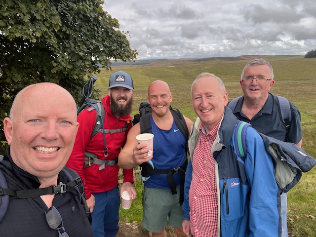 A selfie of the merry crew on Day 2 of the walk.